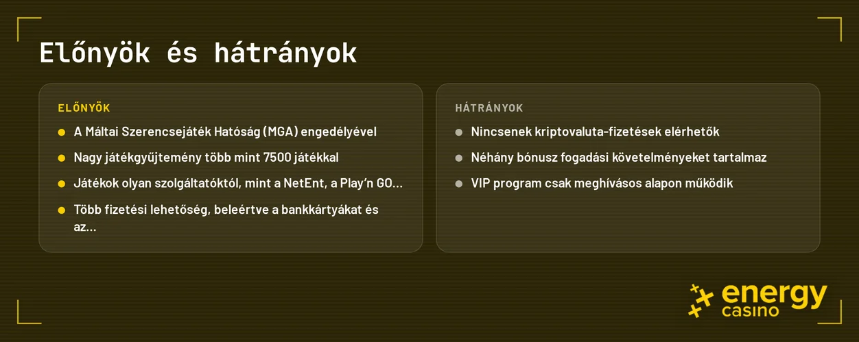 Fedezd fel előnyök-hátrányok összehasonlítását.
